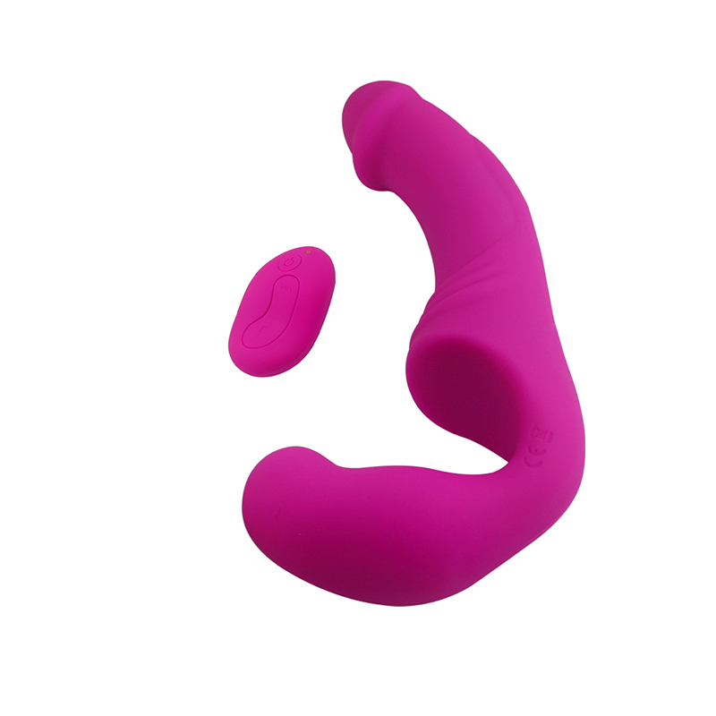 Dual Vibrator Magenta double ended vibrator with wireless remote control