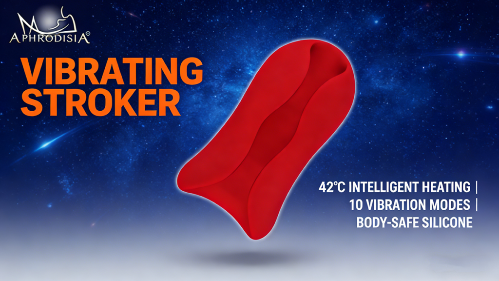 Red heating male masturbator with USB charging port